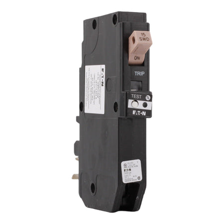 Eaton CHFP115GF 15 Amp Single Pole 120V Plug-On Neutral GFCI Ground Fault Circuit Breaker UL