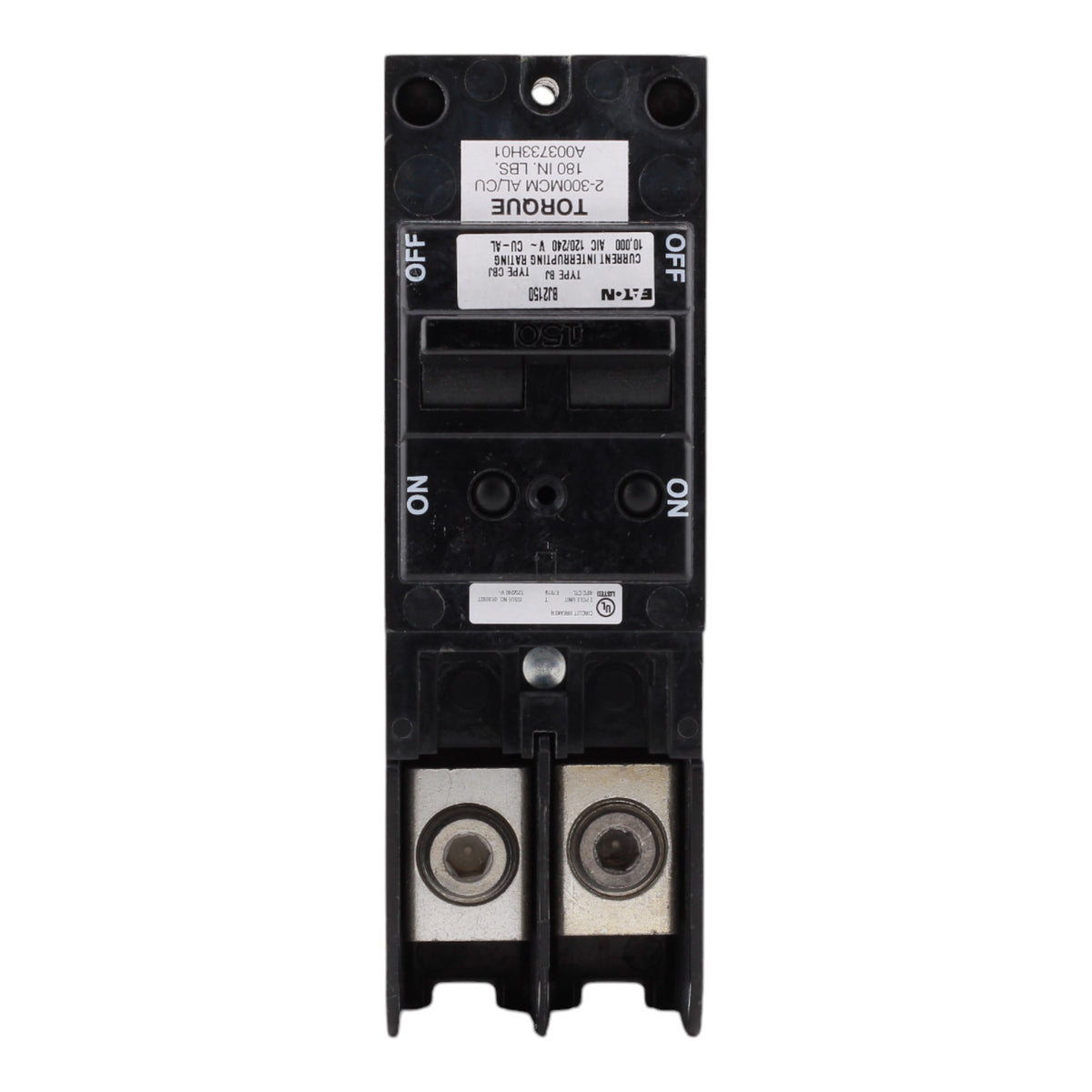 Eaton BJ2150 150A 2-Pole Main Circuit Breaker