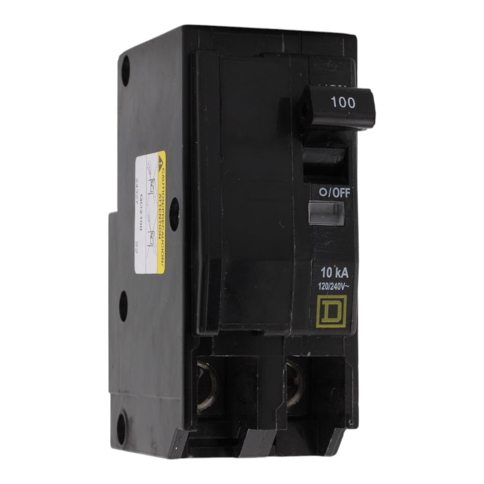 Square D QO2100 100 Amps 120/240 Volts Two-Pole Standard Circuit Breaker Plug-In for QO Panels