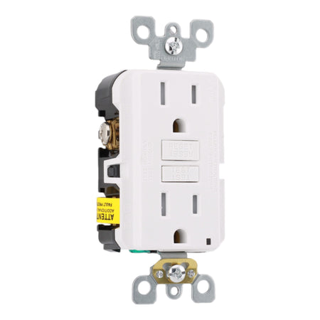 Leviton GFTR1-W 15A 125V Tamper-Resistant Duplex GFCI Receptacle White