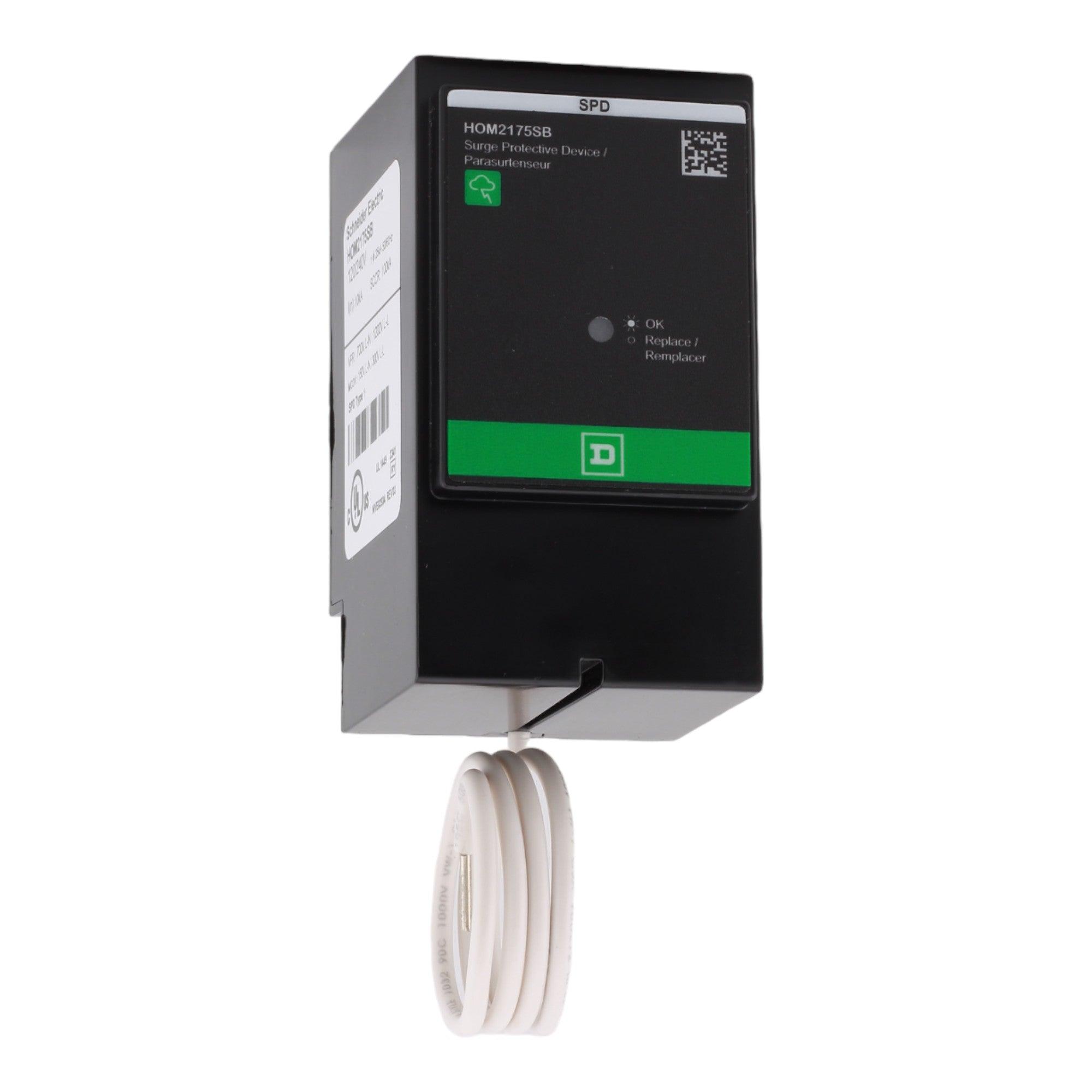 Square D HOM2175SB NEW MODEL 2-Pole Whole Home Surge Protection Device - 120/240V, 22.5kA, Plug-On, UL Listed