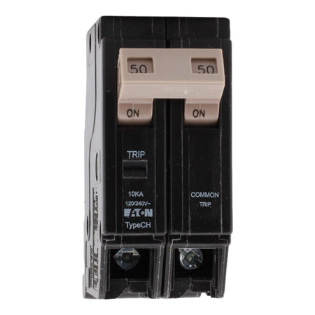 Eaton CHF250 50 Amp Double Pole 240V Plug-In Standard Trip Circuit Breaker UL