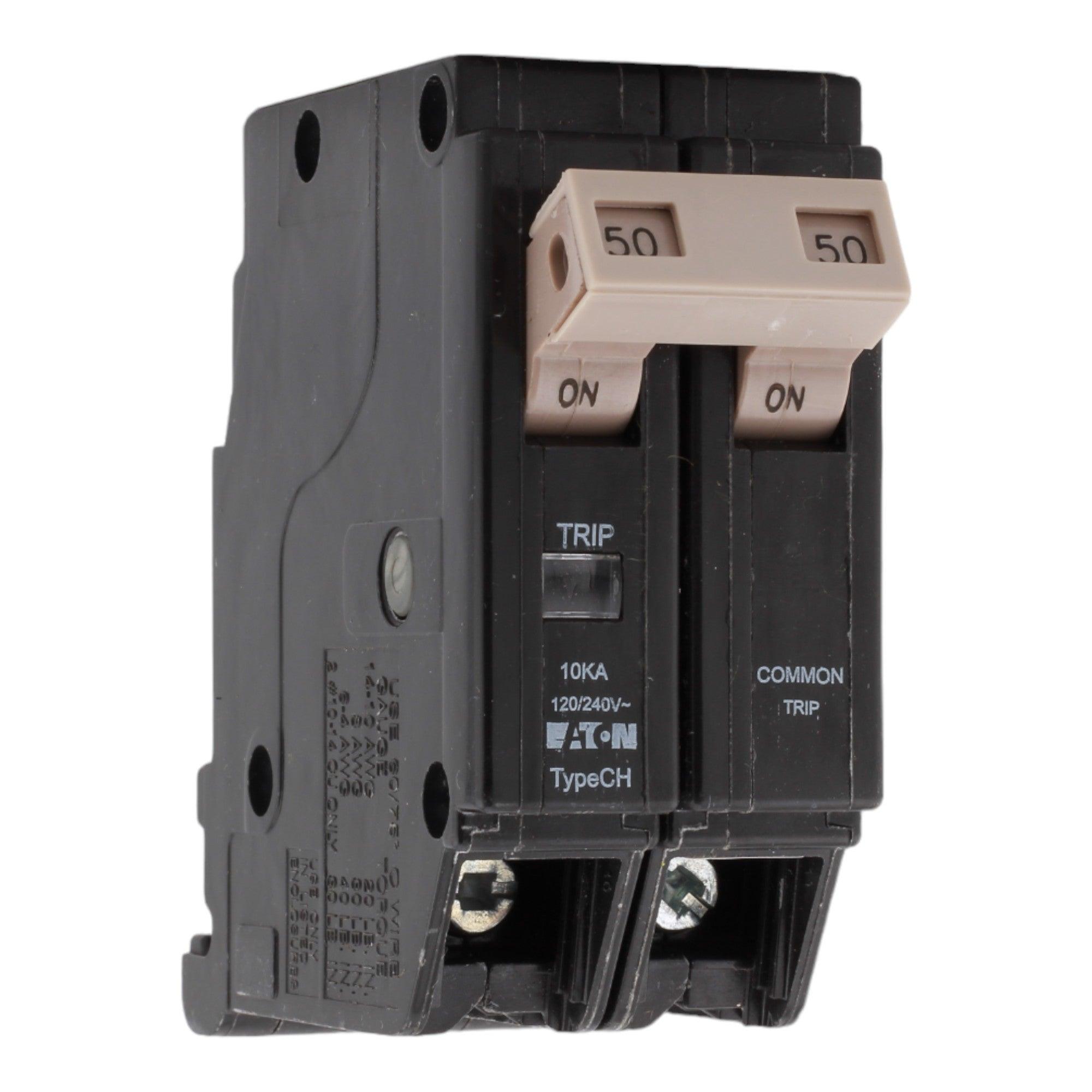 Eaton CHF250 50 Amp Double Pole 240V Plug-In Standard Trip Circuit Breaker UL