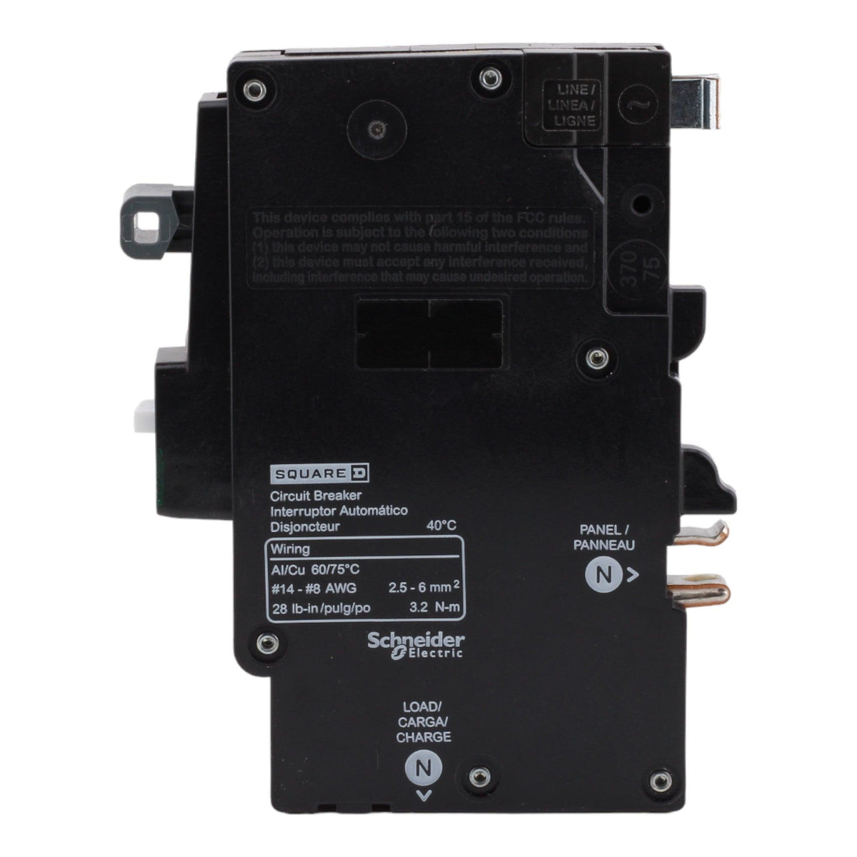 Square D QO120PAF 20 Amp Single Pole 120V Plug-On Neutral AFCI Arc Fault Circuit Breaker UL - RES LLC Store