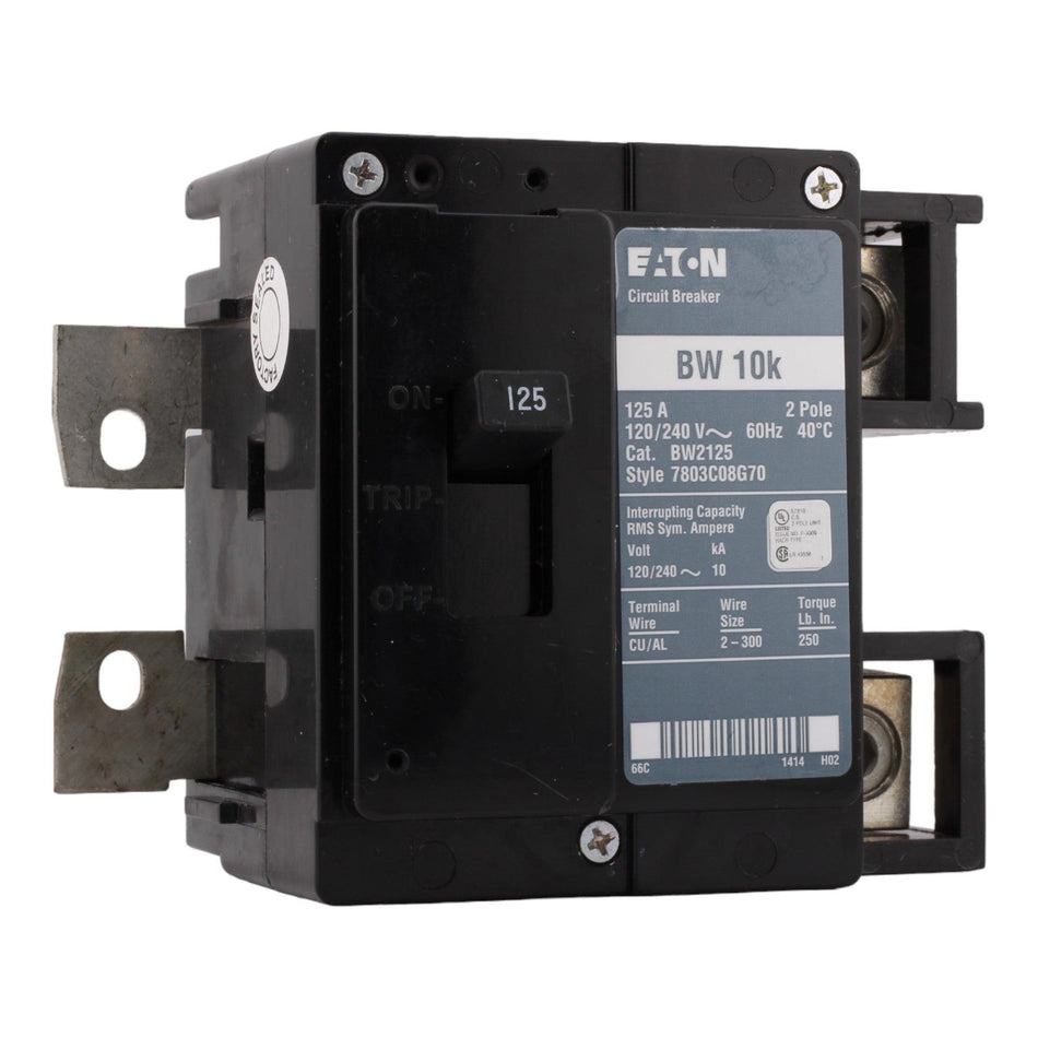 Eaton BW2125 125 Amp Main Circuit Breaker, Type BW, 240V, Bolt-On, UL Listed - RES LLC Store