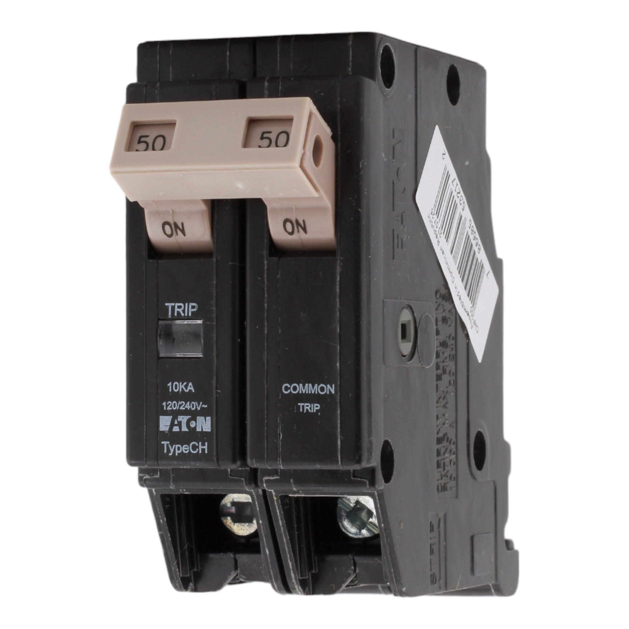 Eaton CHF250 50 Amp Double Pole 240V Plug-In Standard Trip Circuit Breaker UL