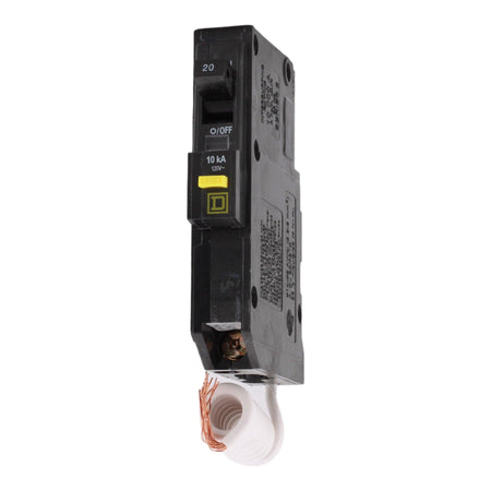 Square D QO120GFI 20 Amp Single Pole 120V Pigtail-Neutral GFCI Ground Fault Circuit Breaker UL