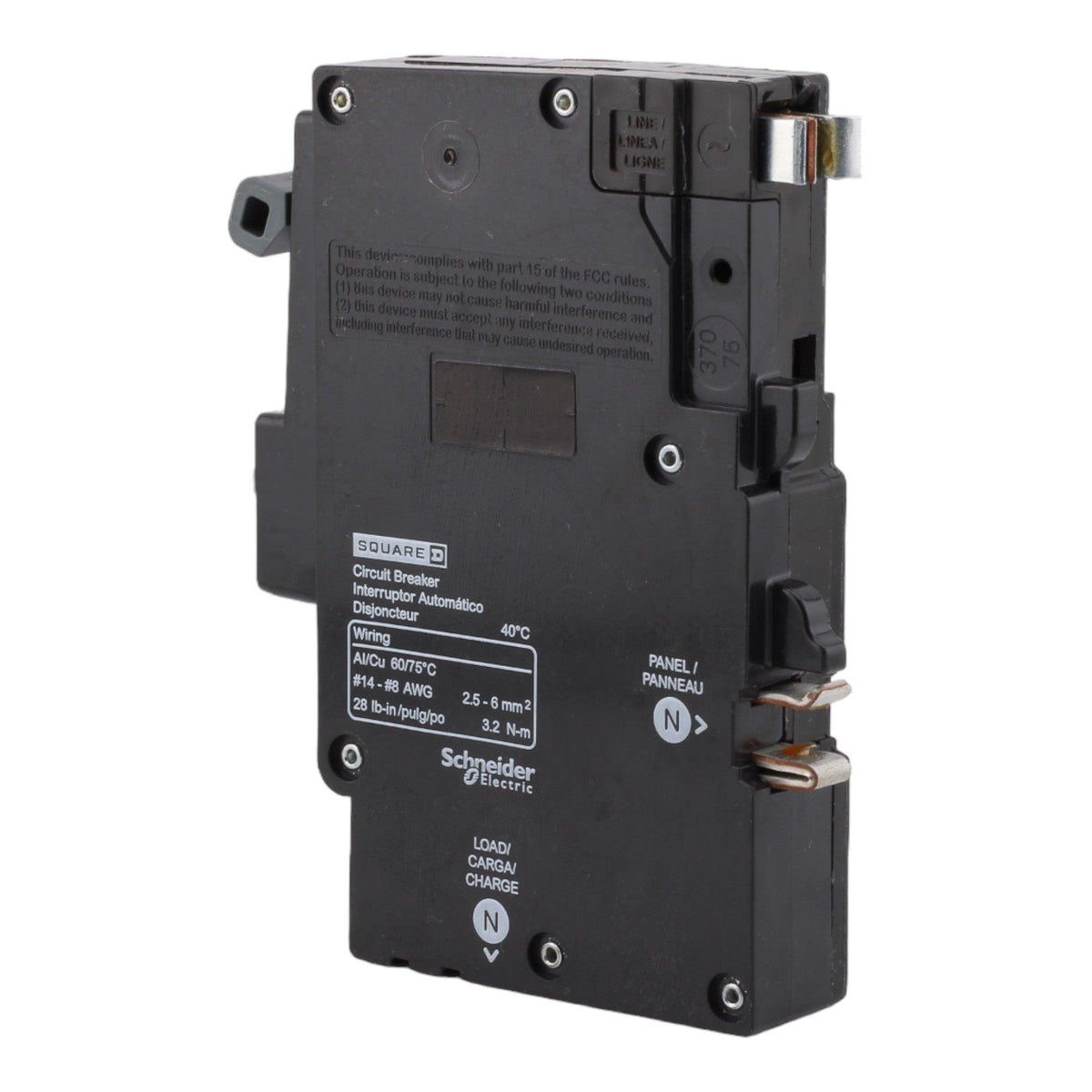 Square D QO115PAFGF 15 Amp Single Pole 120V Plug-On Neutral AFCI/GFCI Dual Function Circuit Breaker UL - RES LLC Store