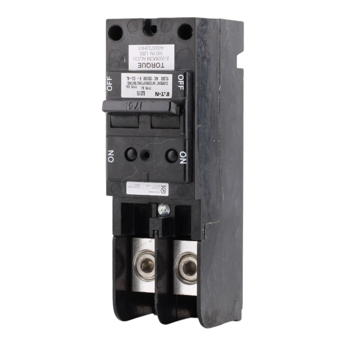 Eaton BJ2175 175A 2-Pole Main Circuit Breaker