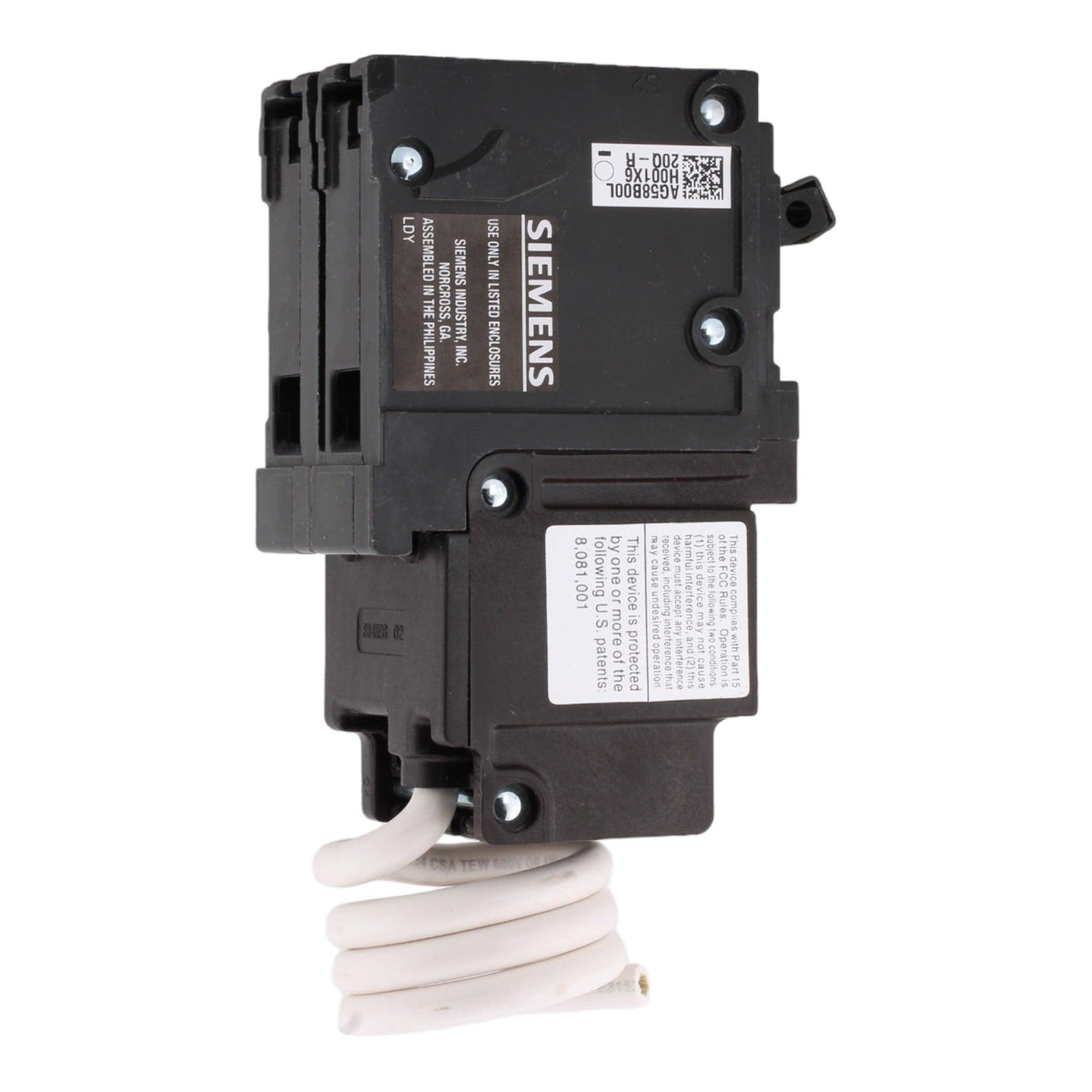 Siemens QF220A 20 Amp Double Pole 240V Pigtail-Neutral GFCI Ground Fault Circuit Breaker UL - RES LLC Store