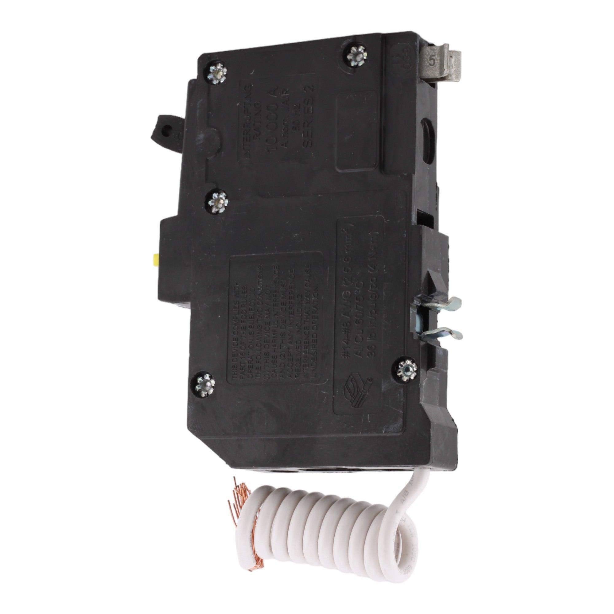 Square D QO120GFI 20 Amp Single Pole 120V Pigtail-Neutral GFCI Ground Fault Circuit Breaker UL