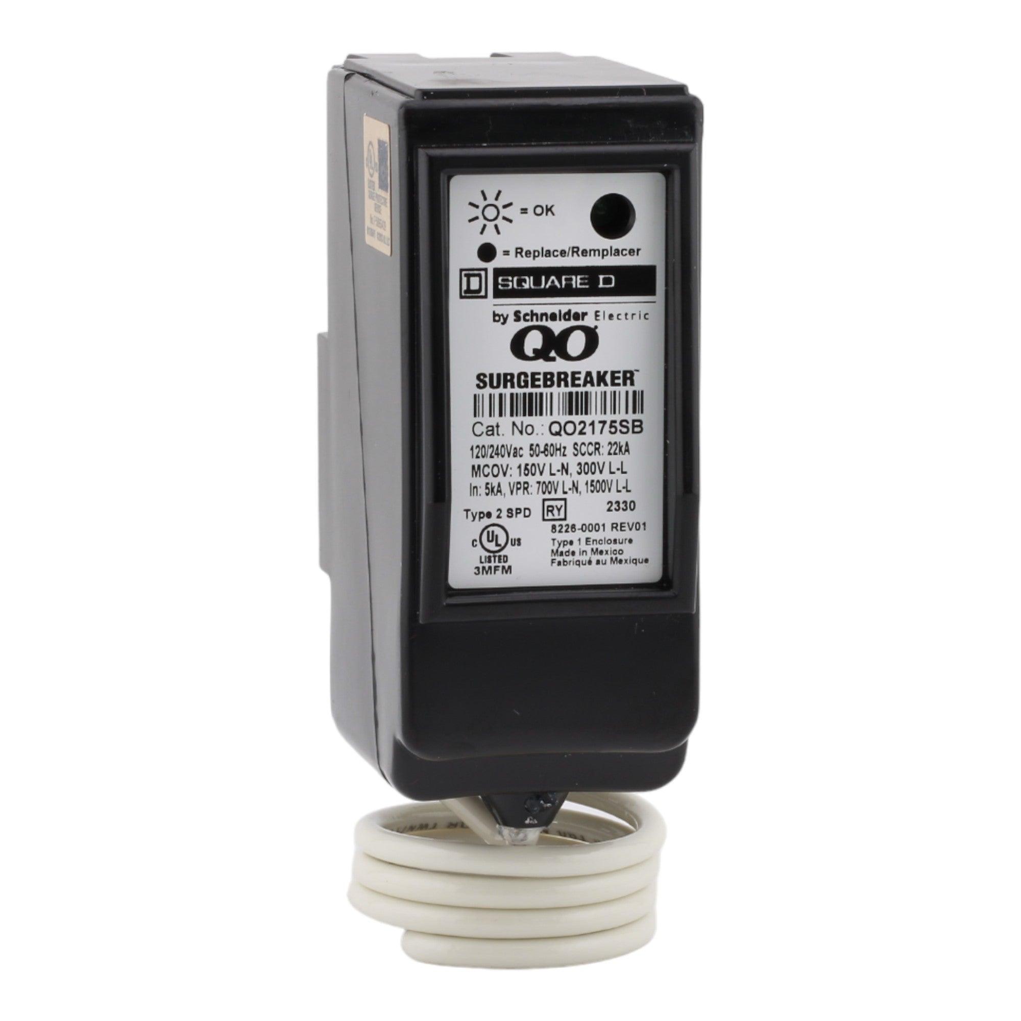 Square D QO2175SB Surge Protector - 120/240 Volt, Plug In, UL Listed