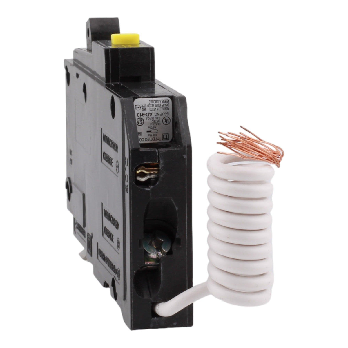 Square D QO120GFIC 20 Amp Single Pole 120V Pigtail-Neutral GFCI Ground Fault Circuit Breaker UL