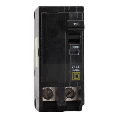 Square D QO2125VH 125 Amp Double Pole 240V Plug-In Standard Trip Circuit Breaker UL