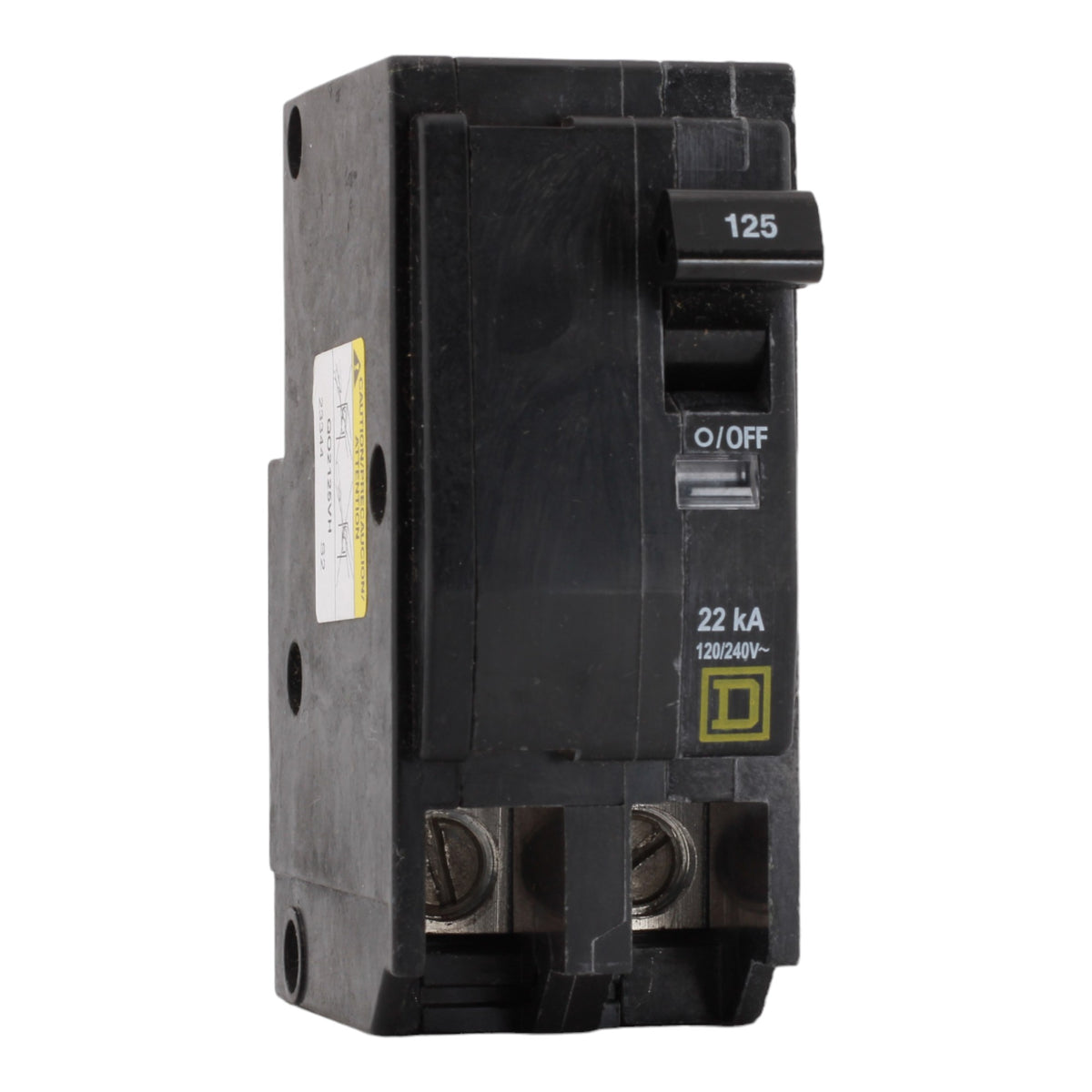 Square D QO2125VH 125 Amp Double Pole 240V Plug-In Standard Trip Circuit Breaker UL