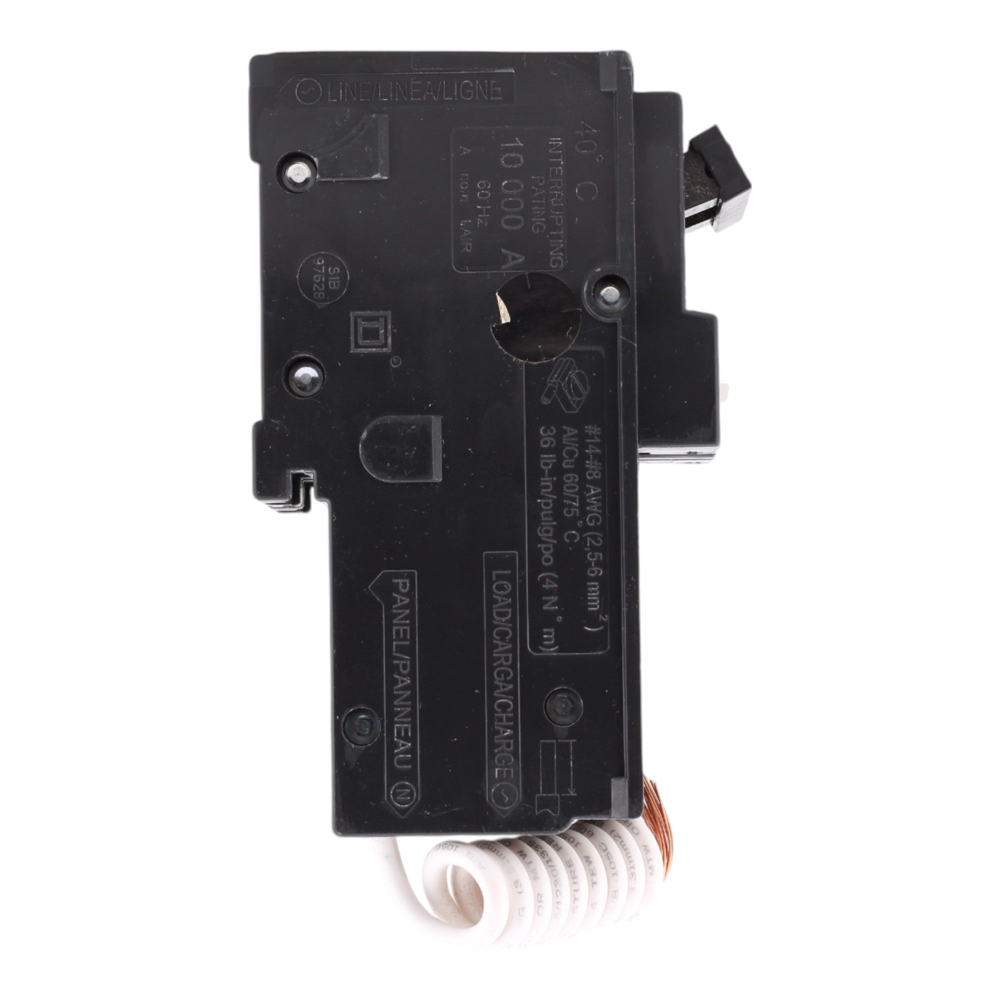 Square D HOM220CAFI 20 Amp Double Pole 120V Pigtail-Neutral AFCI Arc Fault Circuit Breaker UL