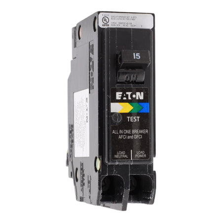 Eaton BRPAFGF115CS 15A 120V 1-pole AFCI/GFCI Circuit Breaker All-In-One