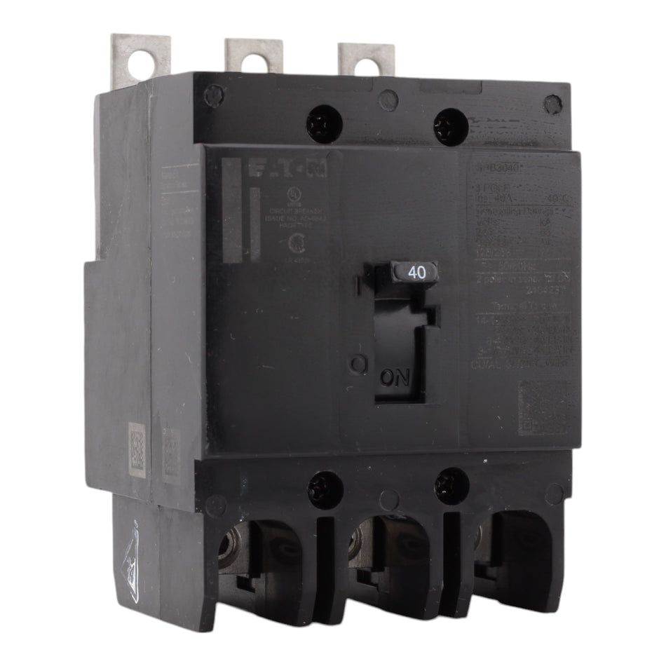 Eaton GHB3040 40A 480Y/277V 3P Molded Case Circuit Breaker, Fixed Thermal Magnetic