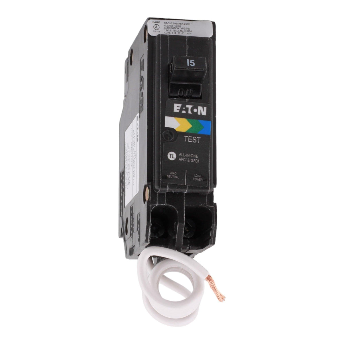 Eaton BRN115A1CS 15A 120V 1-pole AFCI/GFCI All-in-One Breaker UL