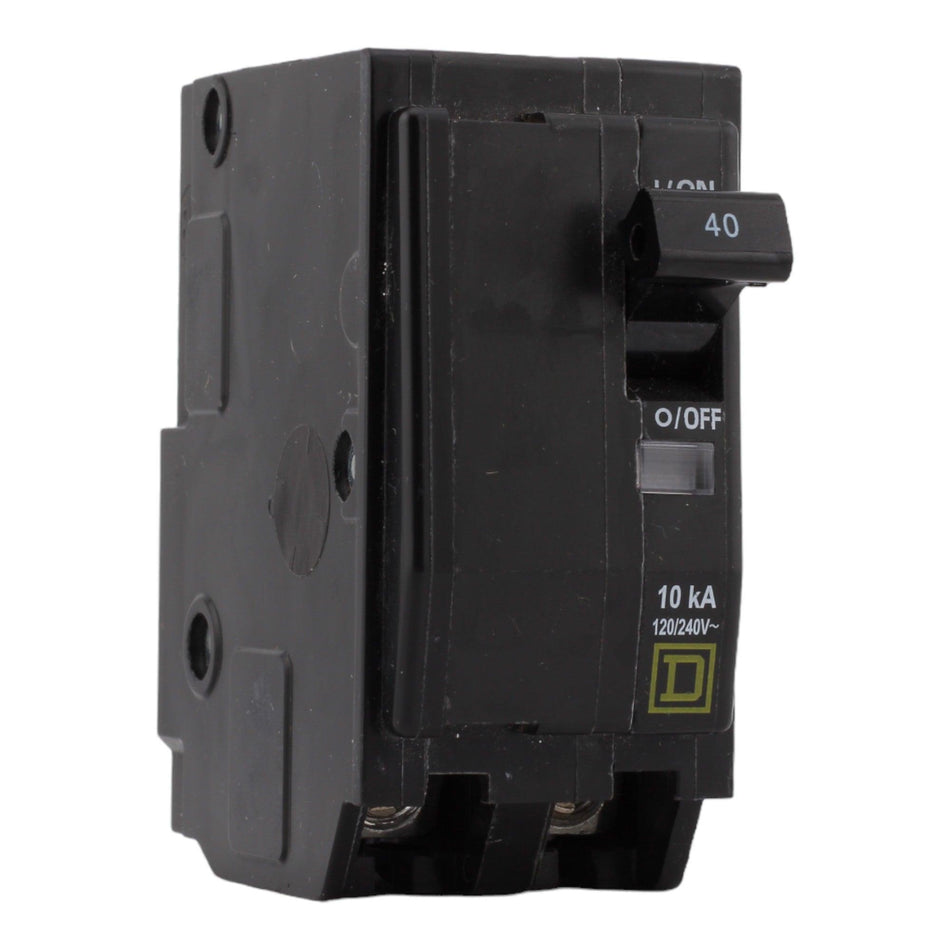 Square D QO240 40 Amp Double Pole 240V Plug-In Standard Trip Circuit Breaker UL - RES LLC Store