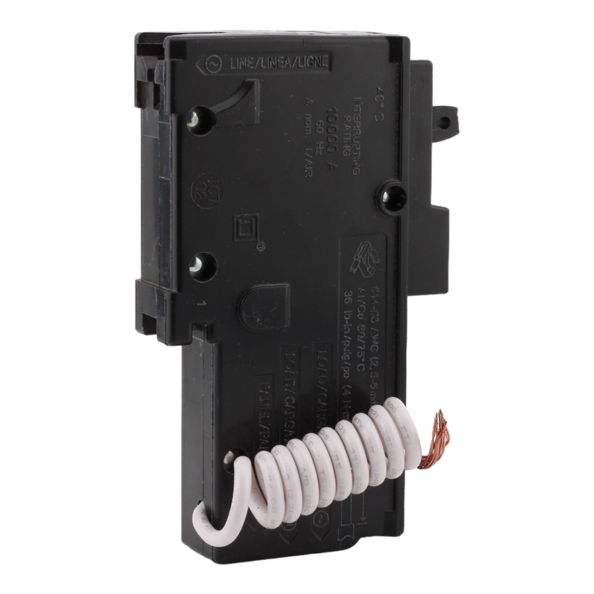 Square D HOM120DFC 20 Amp Single Pole 120V Pigtail-Neutral AFCI/GFCI Dual Function Circuit Breaker UL - RES LLC Store