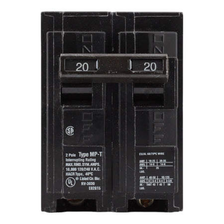 Murray MP220 20A 120/240V 2-pole Circuit Breaker 10kA MP-T