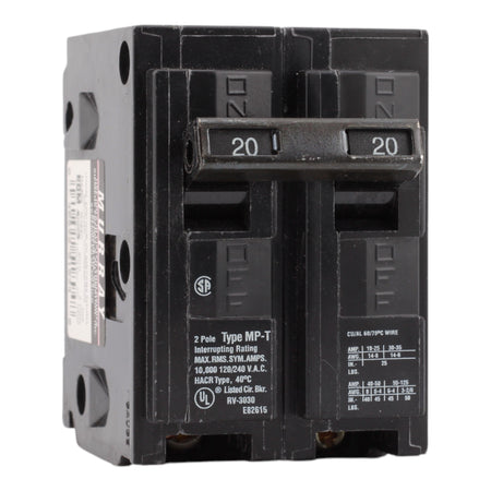 Murray MP220 20A 120/240V 2-pole Circuit Breaker 10kA MP-T