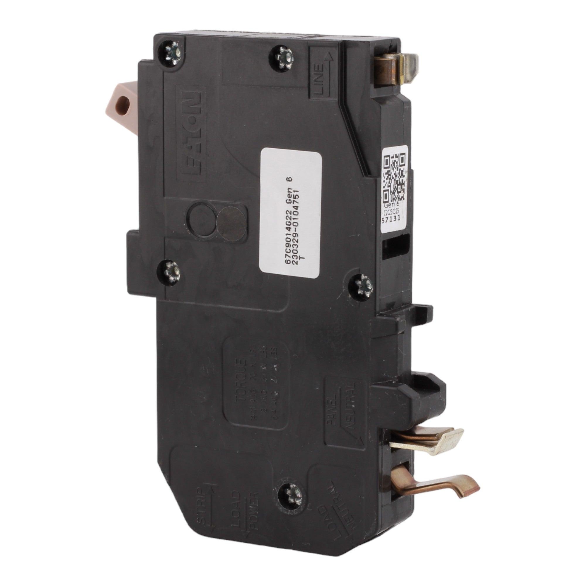 Eaton CHFP120A1CS 20 Amp Single Pole 120V Plug-On Neutral AFCI/GFCI Dual Function Circuit Breaker UL