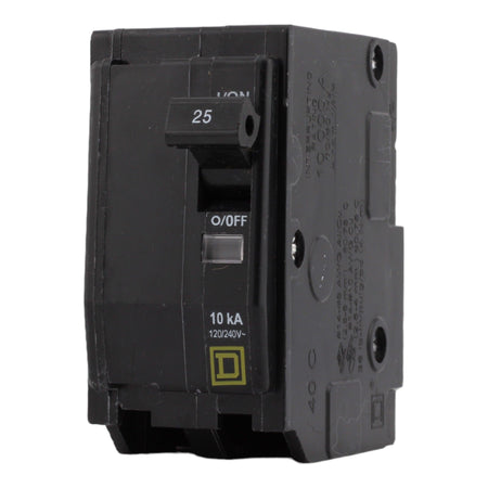 Square D QO225 25 Amp Double Pole 240V Plug-In Standard Trip Circuit Breaker UL