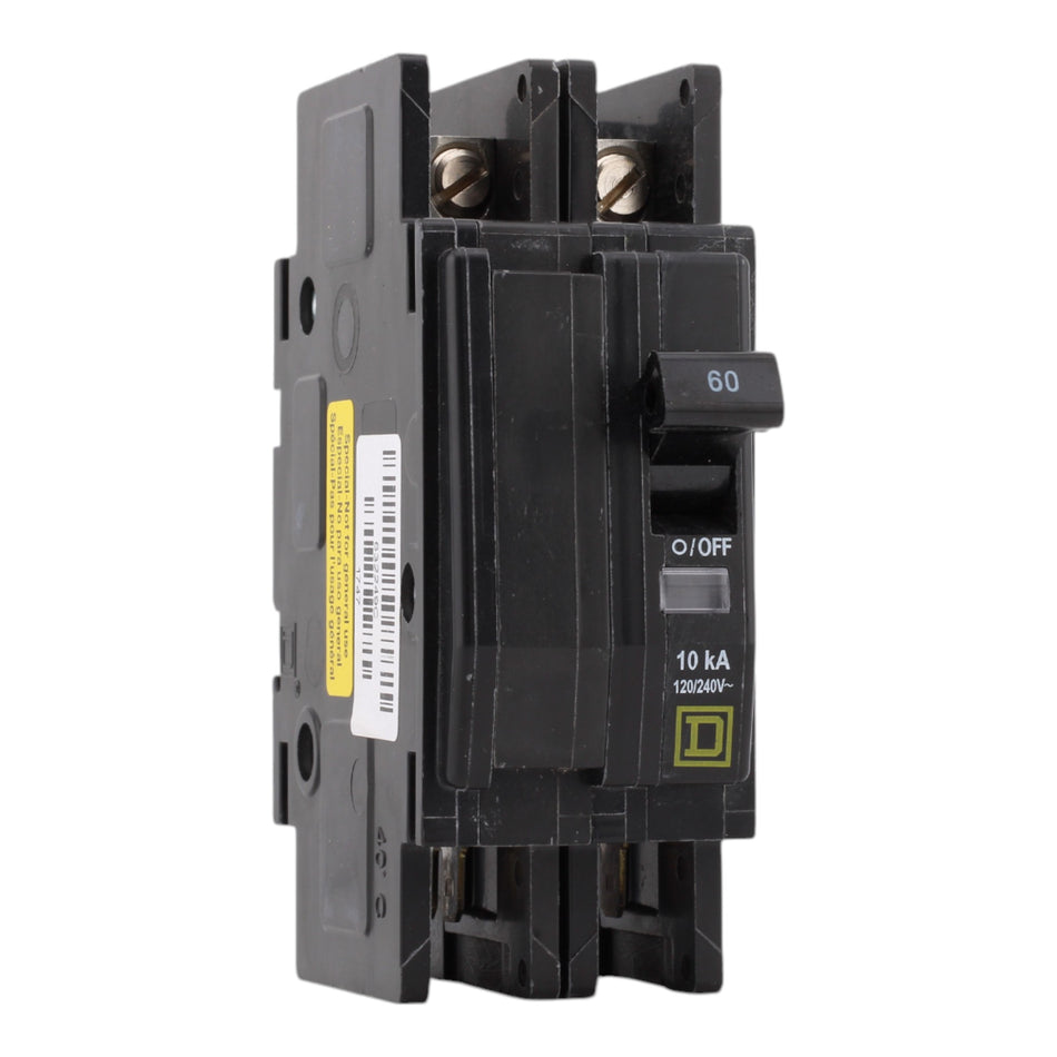 Square D QOUQ260RP 60 Amps 120/240 Volts Two Pole Standard Circuit Breaker Unit Mount