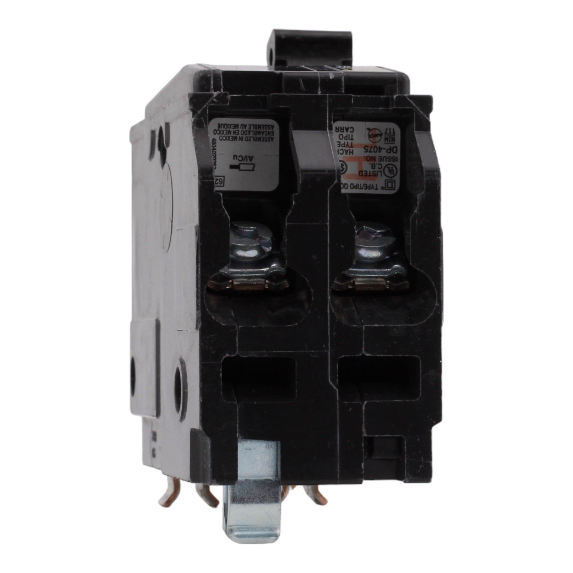 Square D QO225 25 Amp Double Pole 240V Plug-In Standard Trip Circuit Breaker UL