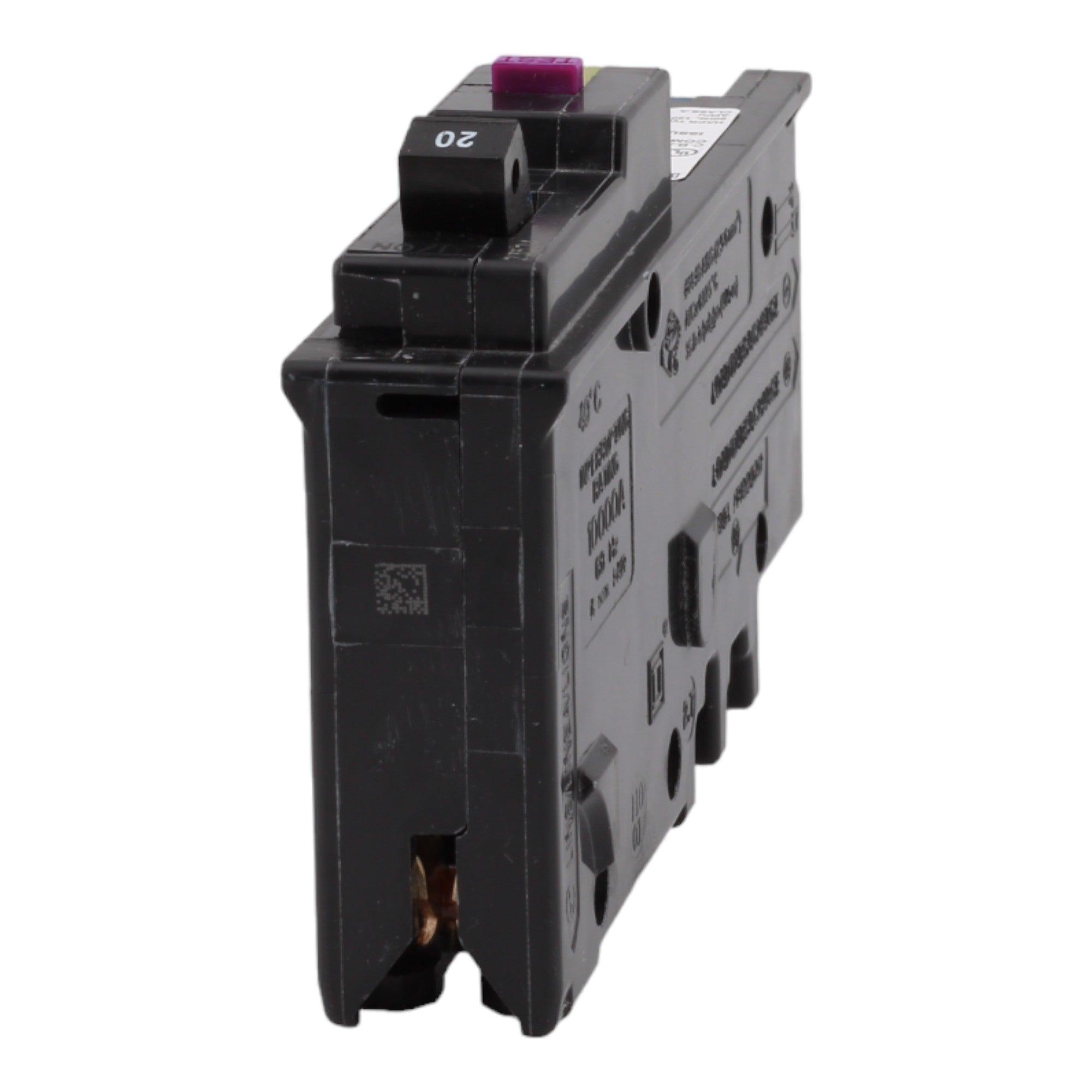 Square D HOM120PDF 20 Amp Single Pole 120V Plug-On Neutral AFCI/GFCI Dual Function Circuit Breaker UL