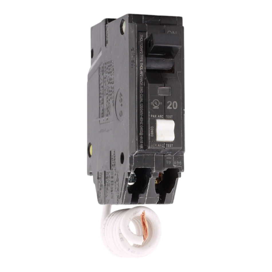 GE THQL1120AFP2 20A 120V 1-pole AFCI Circuit Breaker Pigtail UL