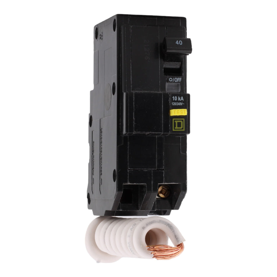 Square D QO240GFI 40 Amp Double Pole 240V Pigtail-Neutral GFCI Ground Fault Circuit Breaker UL - RES LLC Store