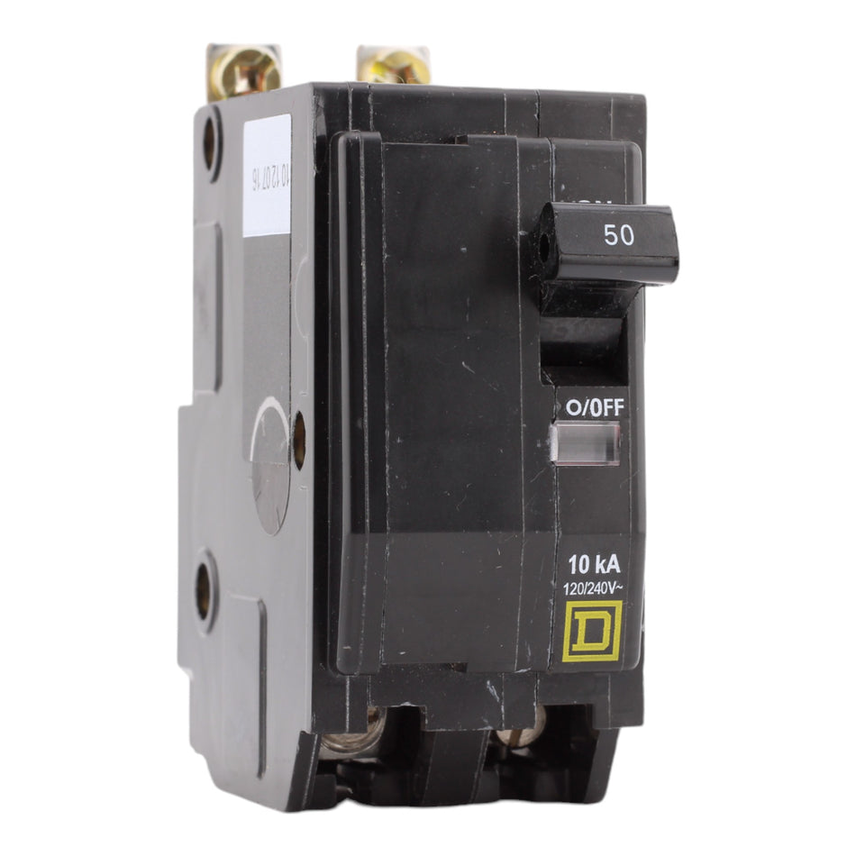 Square D QOB250 50 Amp Double Pole 240V Standard Trip Bolt-On Circuit Breaker UL