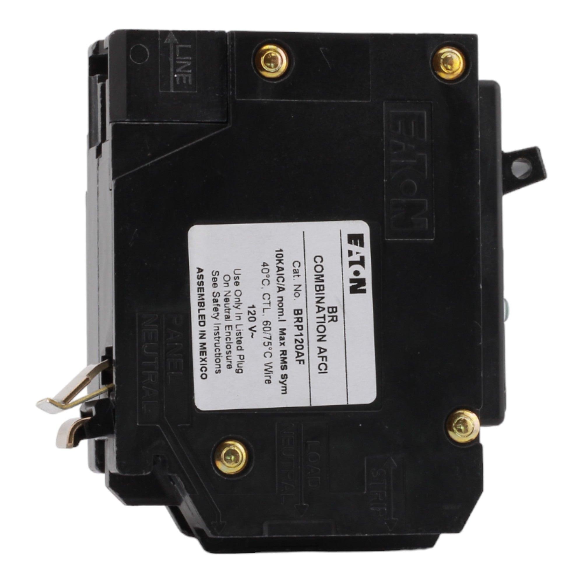 Eaton BRP120AF 20A 120V 1-pole AFCI Circuit Breaker Plug-on Neutral UL