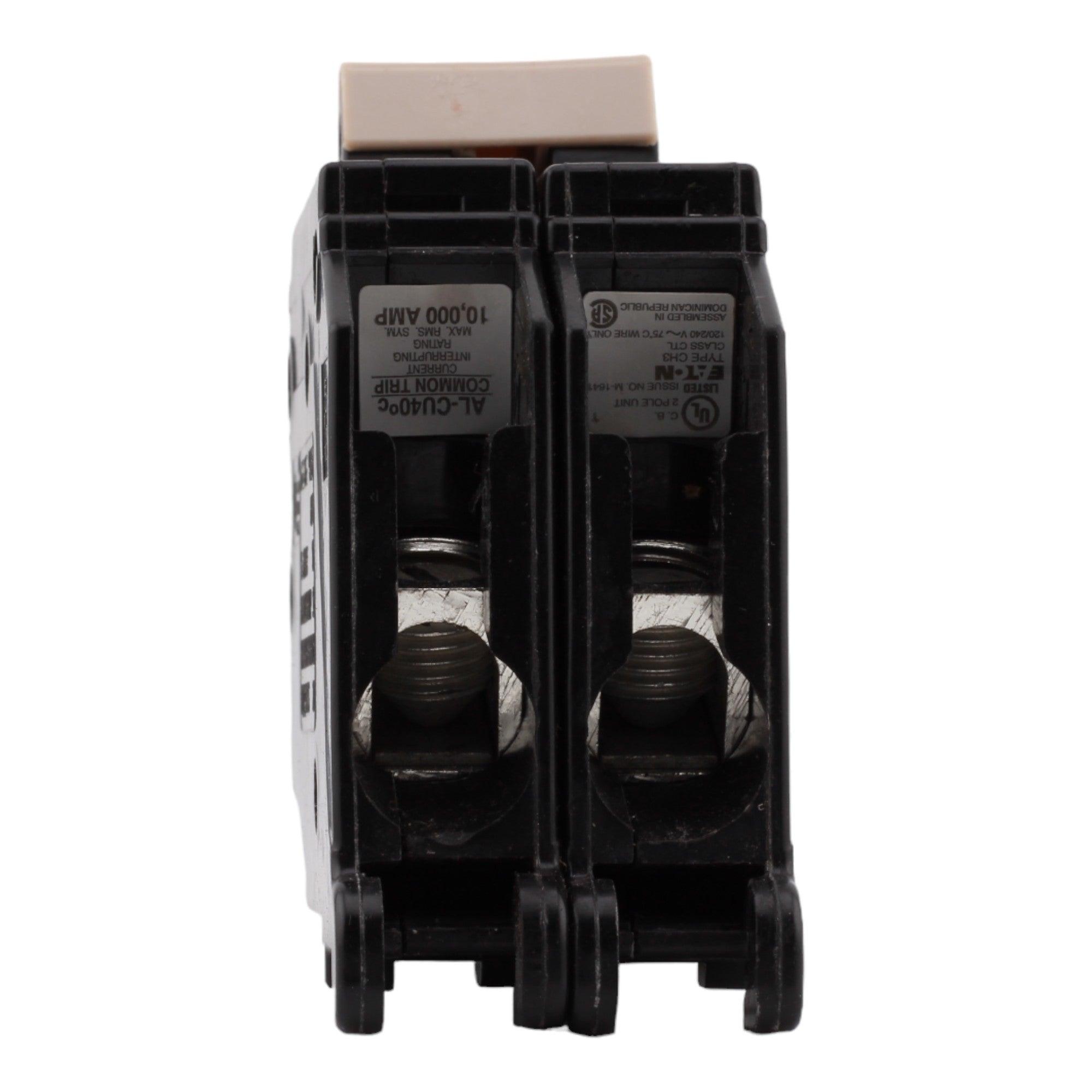 Eaton CH2100 100 Amp Double Pole 240V Plug-In Standard Trip Circuit Breaker UL