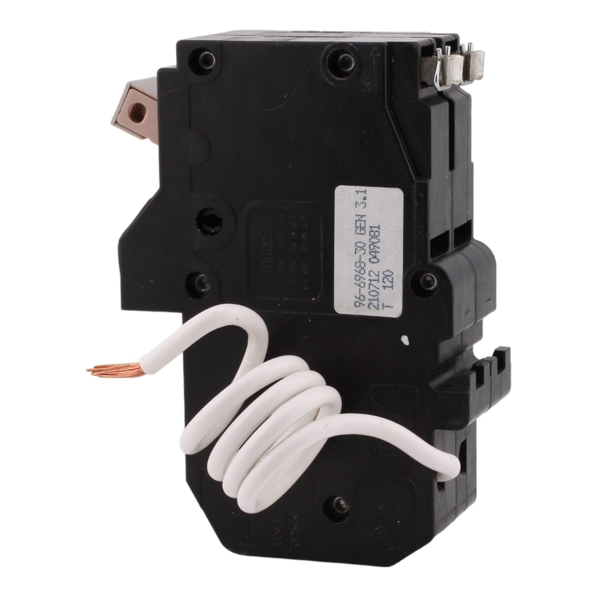 Eaton CHN240GF 40 Amp Double Pole 240V Pigtail-Neutral GFCI Ground Fault Circuit Breaker UL