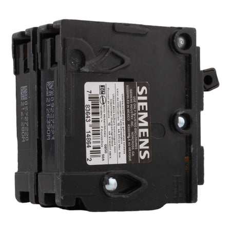 Siemens Q250 50 Amp Double Pole 240V Plug-In Standard Trip Circuit Breaker UL - RES LLC Store