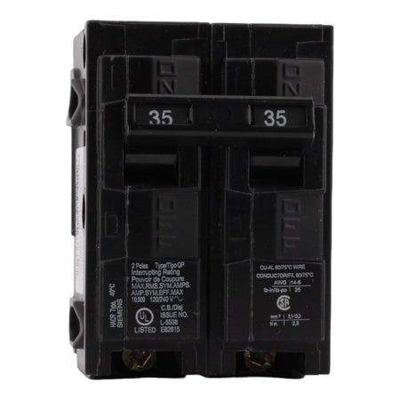 Siemens Q235 35 Amp Double Pole Circuit Breaker, Thermal Magnetic Trip, 120/240V, Plug-In, UL Listed