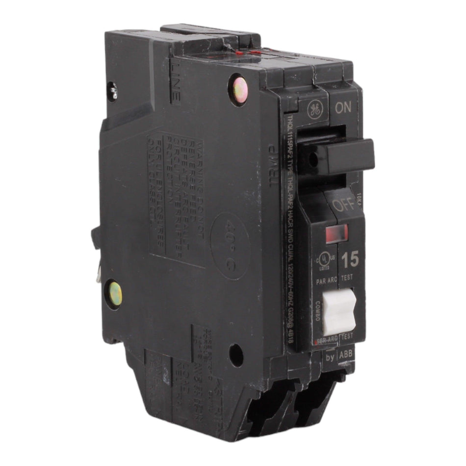 GE THQL1115PAF2 15 Amp Single Pole 120V Plug-On Neutral AFCI Arc Fault Circuit Breaker UL - RES LLC Store