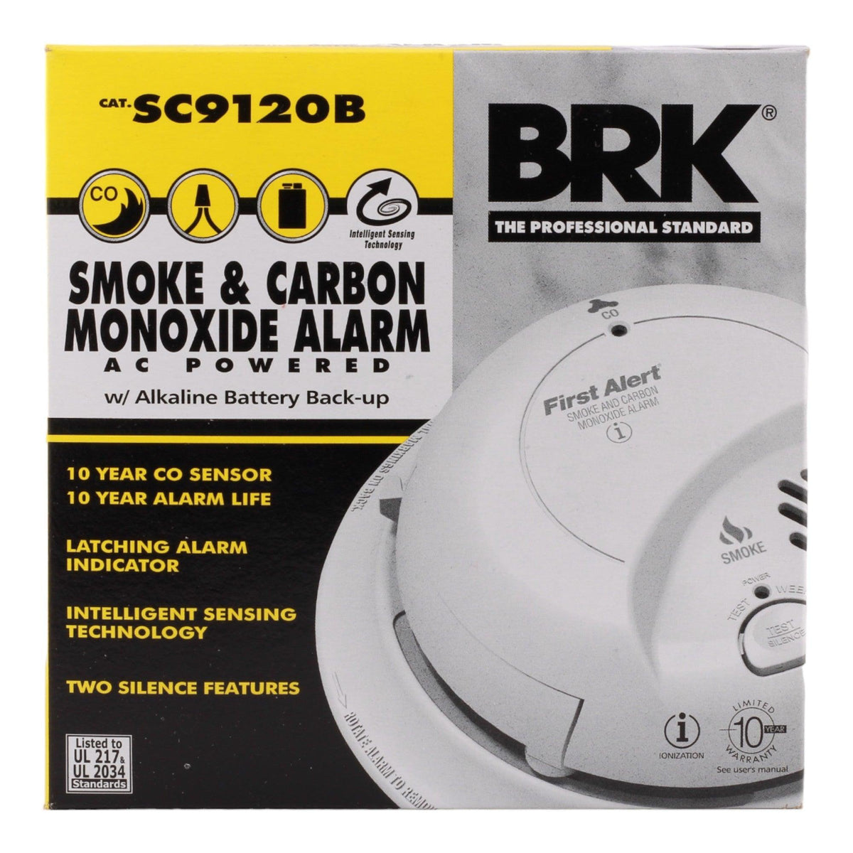 BRK SC9120B Hardwired Smoke and Carbon Monoxide Alarm with Battery Backup