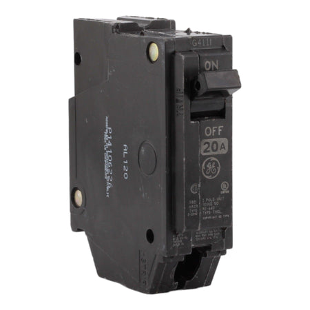 GE THQL1120 20 Amp Single Pole Circuit Breaker - 120/240V, Plug-In, UL Listed