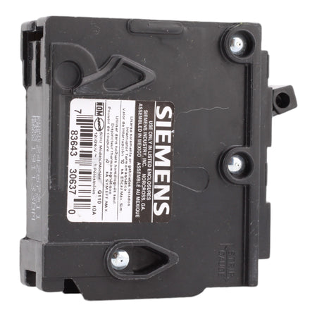 Siemens Q110 10 Amp Single Pole 120V Plug-In Standard Trip Circuit Breaker UL