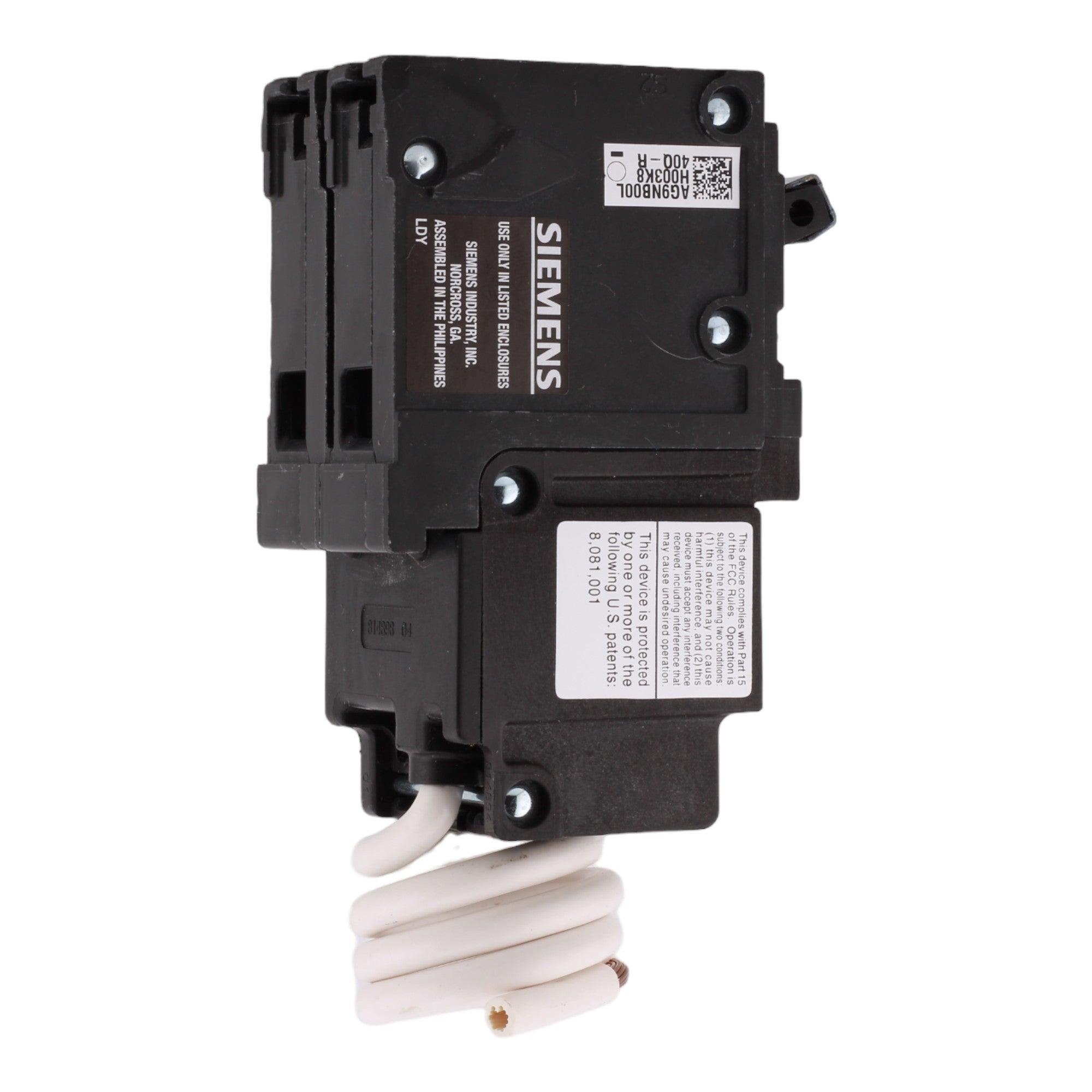 Siemens QF240A 40 Amp Double Pole 240V Pigtail-Neutral GFCI Ground Fault Circuit Breaker UL