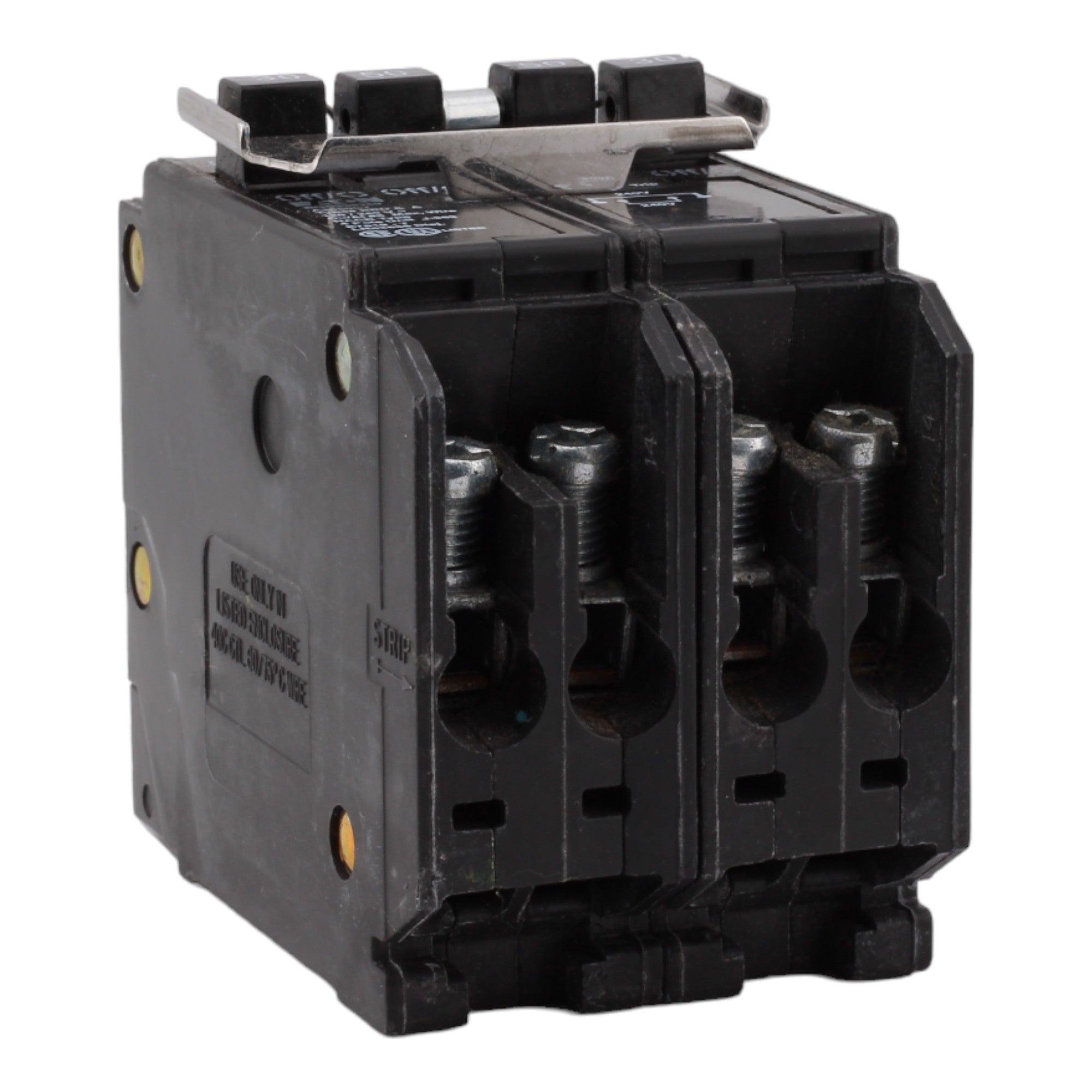 Eaton BQC230250 30/50 Amp Quad Circuit Breaker - Standard Trip, 120/240V, Plug-On, UL Listed