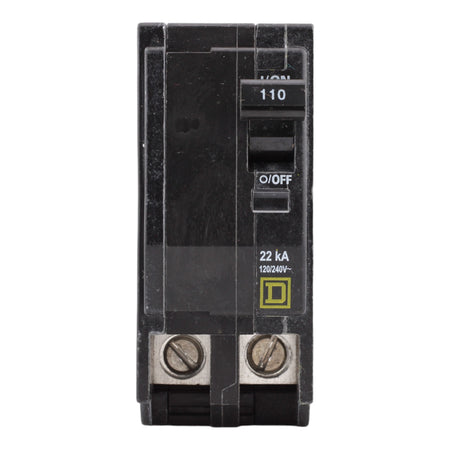 Square D QO2110VH 110 Amp Double Pole 240V Standard Trip Plug-In Circuit Breaker UL