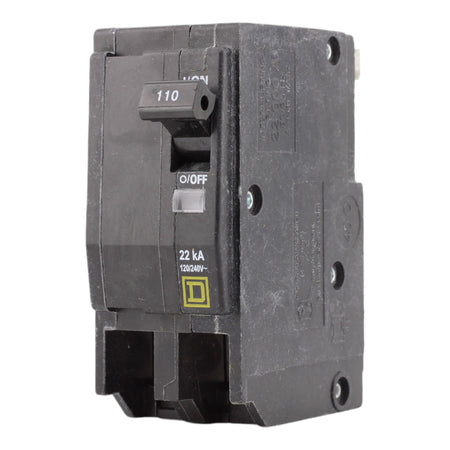 Square D QO2110VH 110 Amp Double Pole 240V Standard Trip Plug-In Circuit Breaker UL