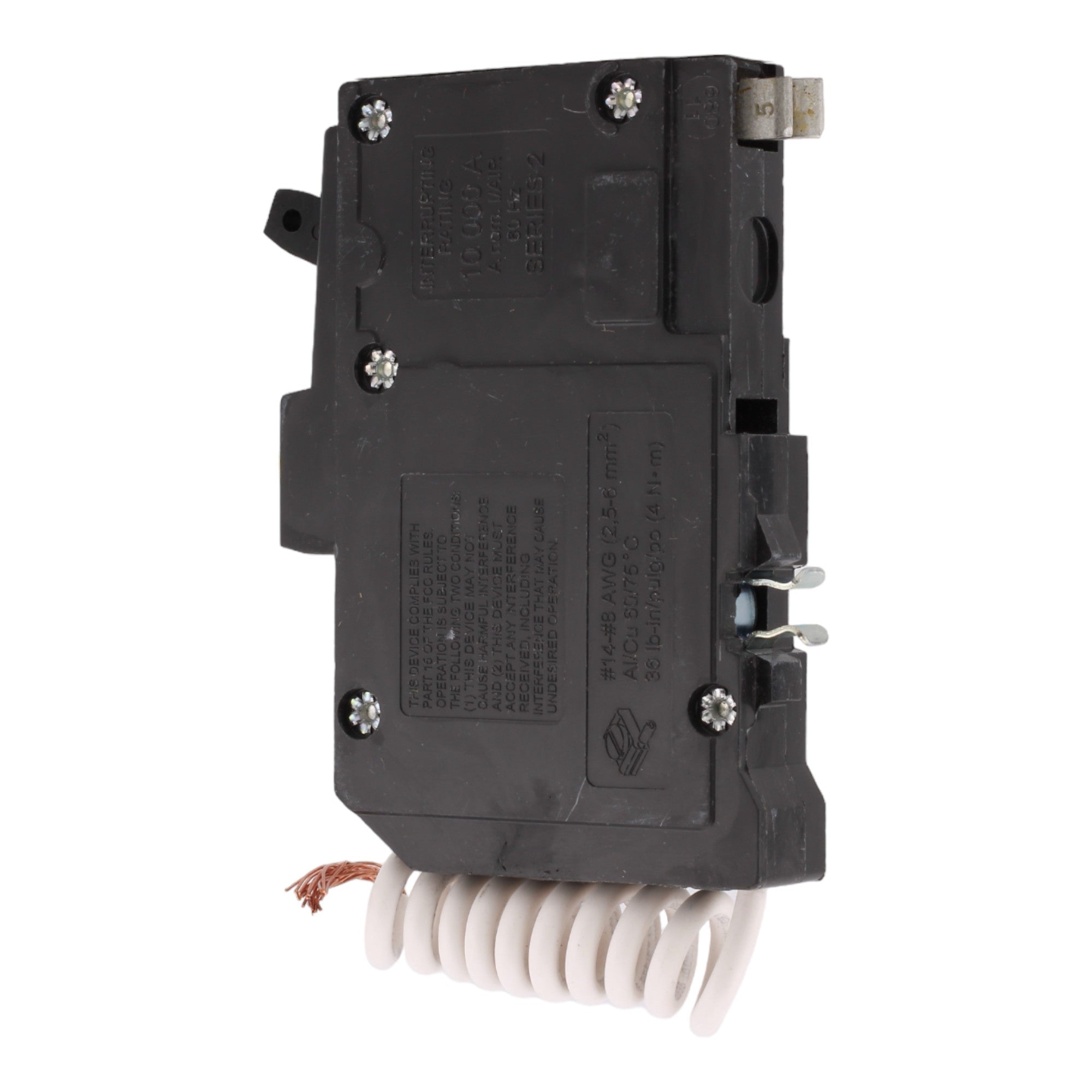 Square D QO115GFI 15 Amp Single Pole 120V Pigtail-Neutral GFCI Ground Fault Circuit Breaker UL