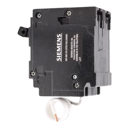 Siemens Q225GF 25 Amp Double Pole 240V Pigtail-Neutral GFCI Ground Fault Circuit Breaker UL